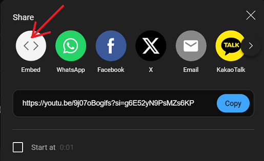 Embed share button